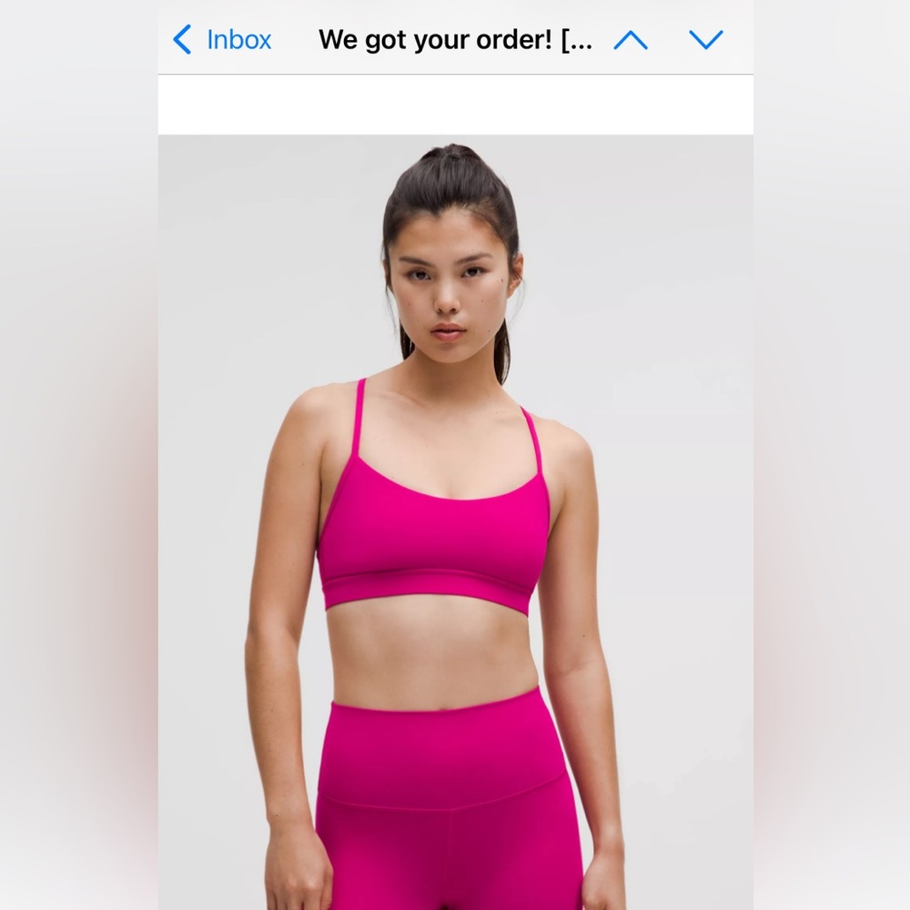 Very EUC 2025 Lululemon Flow Y Bra Nulu Size 6